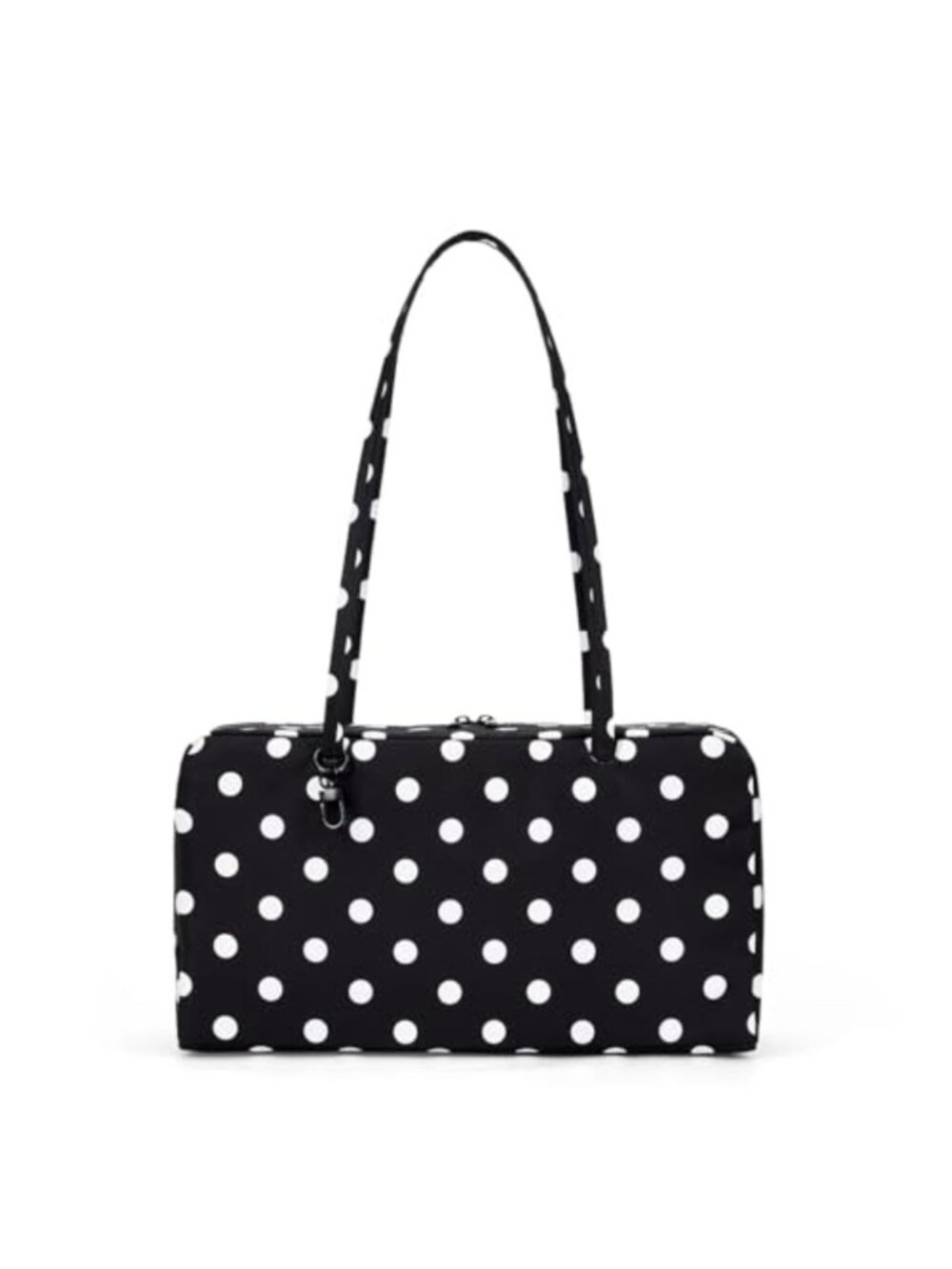Nylon Bowler Bag Slouchy Tote Hobo Retro Shoulder Bag for Travel Work